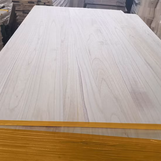 Tavole di legno massello di alta qualità buon prezzo pannello incollato con bordo in paulownia pannello con giuntura a dita in vendita